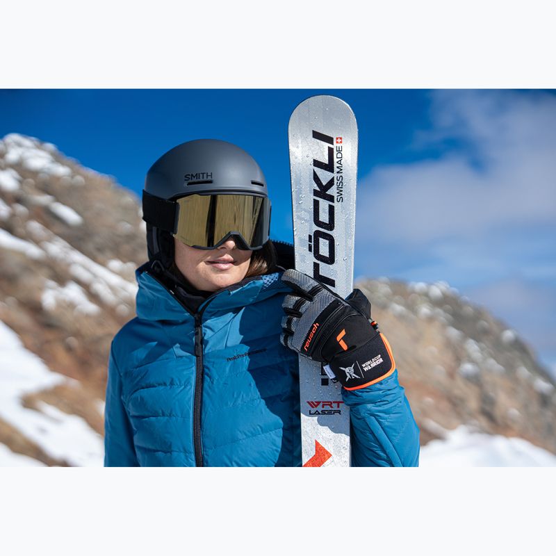 Mănuși de schi pentru bărbați Reusch Alpine Master black/silver/fluo red 12