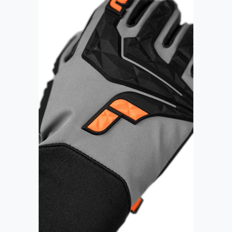 Mănuși de schi pentru bărbați Reusch Ultra steel grey / black / shoc 6