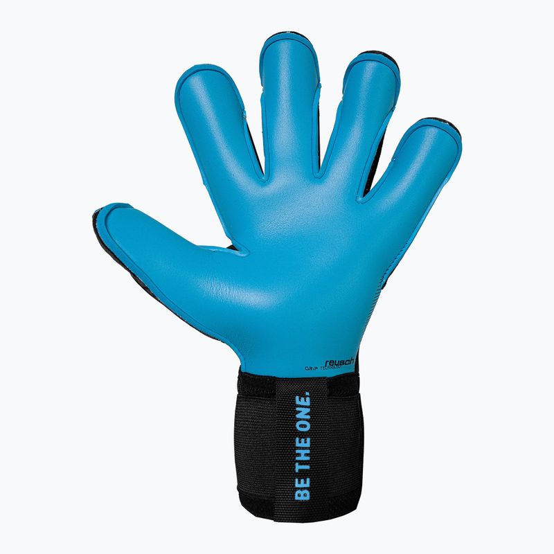 Mănuși de portar Reusch Attrakt Aqua Evolution black/shocking orange/aqua blue 3