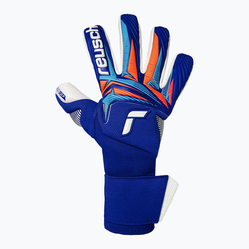 Mănuși de portar Reusch Attrakt Gold X NC Gravity sharp blue/white/shocking orange 2