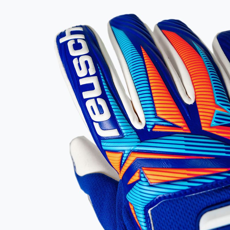 Mănuși de portar Reusch Attrakt Gold X NC Gravity sharp blue/white/shocking orange 5