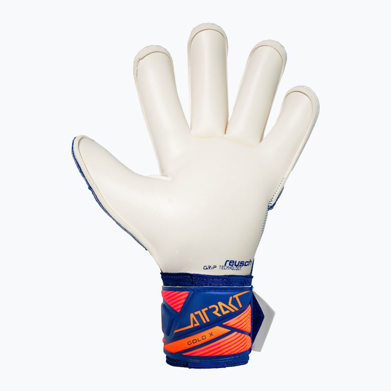 Mănuși de portar Reusch Attrakt Gold X Roll Finger sharp blue/white/shocking orange 3