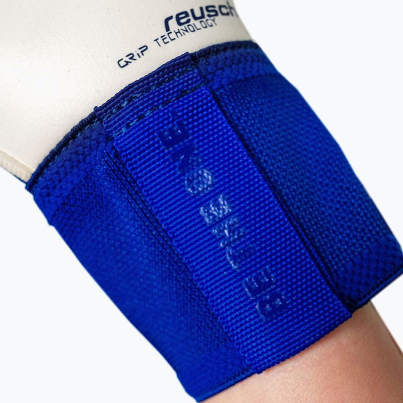 Mănuși de portar Reusch Attrakt Gold X Roll Finger sharp blue/white/shocking orange 8