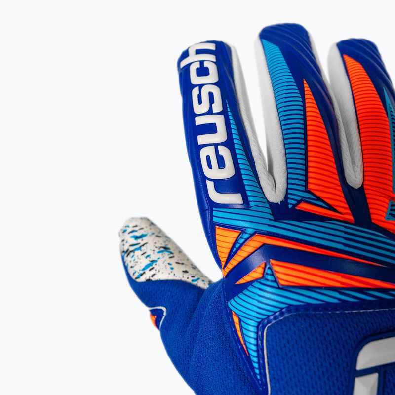 Mănuși de portar Reusch Attrakt Fusion NC sharp blue/white/shocking orange 6