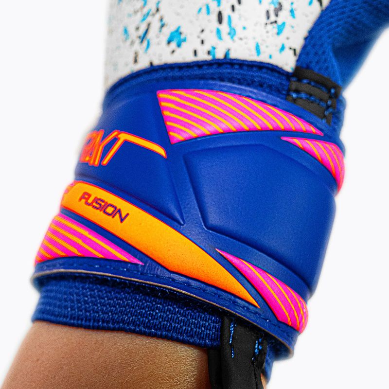 Mănuși de portar Reusch Attrakt Fusion NC sharp blue/white/shocking orange 8