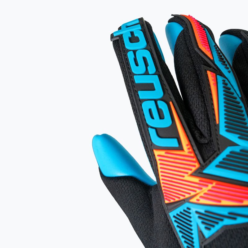 Mănuși de portar Reusch Attrakt Freegel Aqua black/shocking orange/aqua blue 7