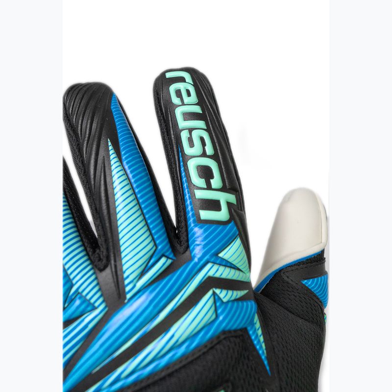 Mănuși de portar Reusch Attrakt RE:GRIP NC black/ocean light 6