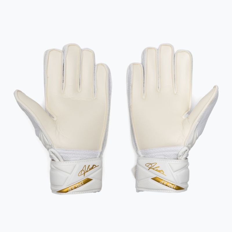 Mănuși de portar pentru copii Reusch Attrakt AB1 Solid Junior white/gold 3