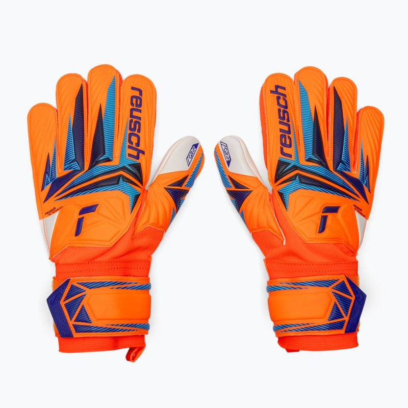 Mănuși de portar pentru copii Reusch Attrakt Grip Junior shocking orange/blue 2