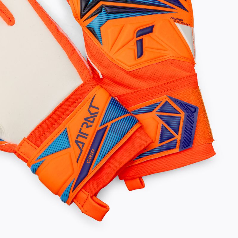 Mănuși de portar pentru copii Reusch Attrakt Grip Junior shocking orange/blue 5