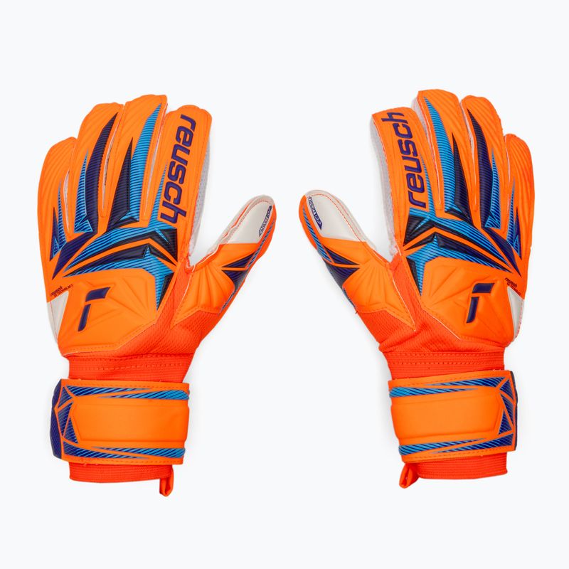 Mănuși de portar pentru copii Reusch Attrakt Advance Junior shocking orange/blue 2