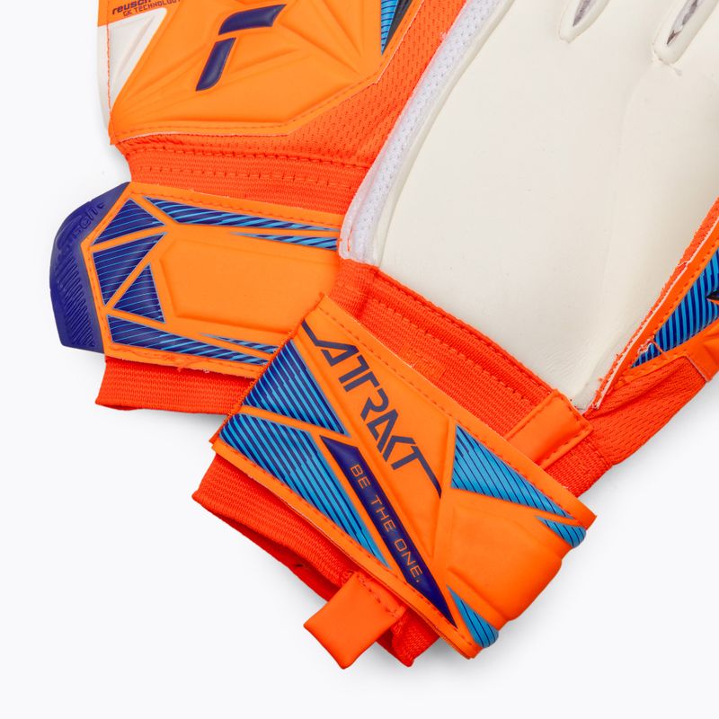 Mănuși de portar pentru copii Reusch Attrakt Advance Junior shocking orange/blue 5