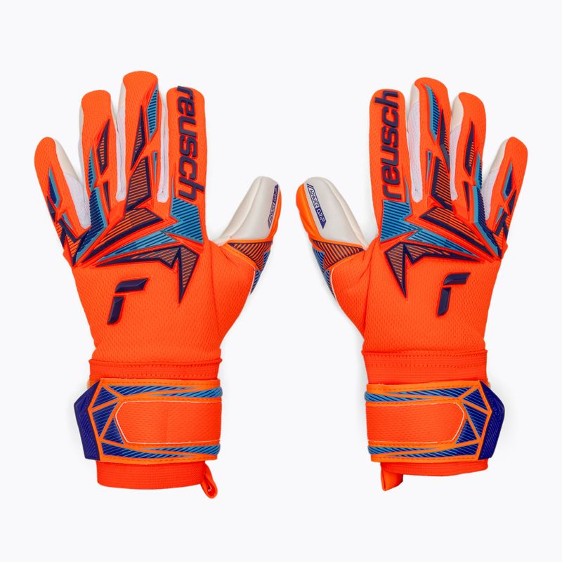 Mănuși de portar pentru copii Reusch Attrakt Freegel Advance Junior shocking orange/blue 2