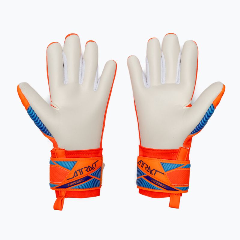 Mănuși de portar pentru copii Reusch Attrakt Freegel Advance Junior shocking orange/blue 3