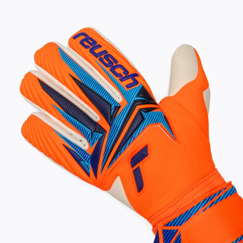 Mănuși de portar Reusch Attrakt Gold X NC shocking orange/blue 4