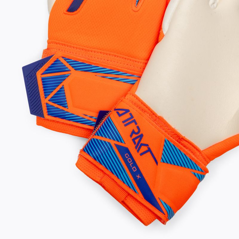 Mănuși de portar Reusch Attrakt Gold X NC shocking orange/blue 5
