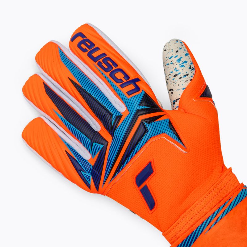 Mănuși de portar Reusch Attrakt Fusion NC shocking orange/blue 4