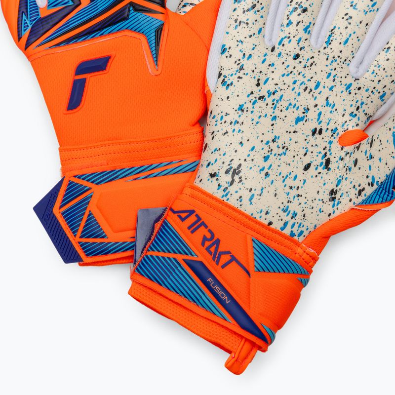 Mănuși de portar Reusch Attrakt Fusion NC shocking orange/blue 5