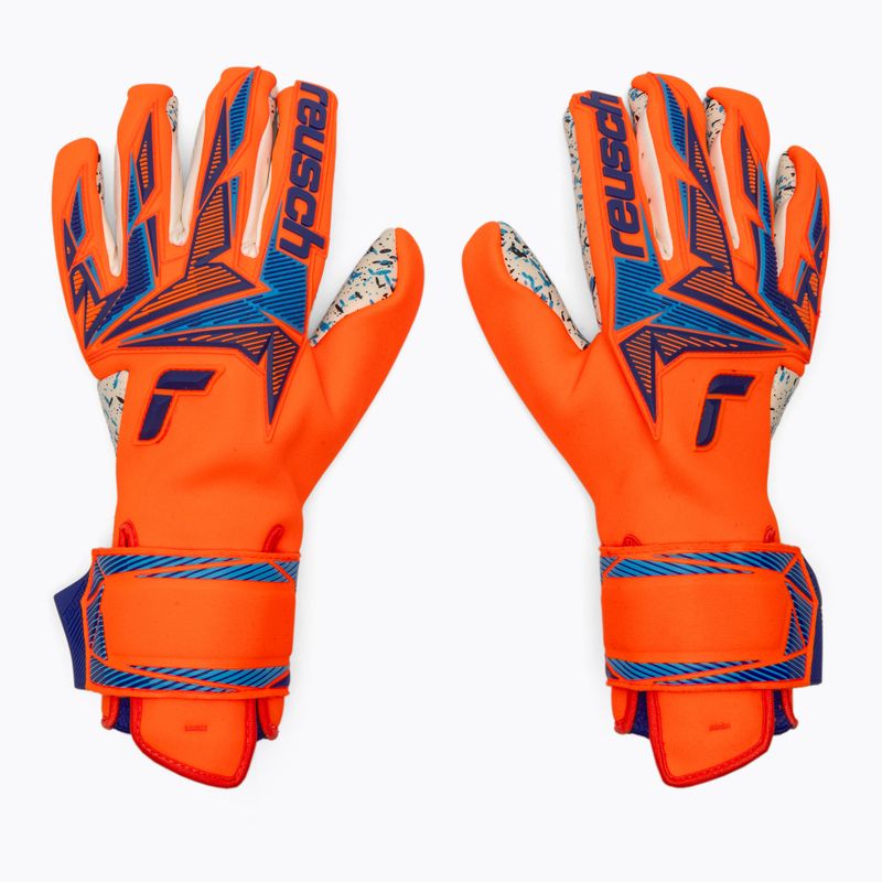 Mănuși de portar Reusch Attrakt Freegel Fusion shocking orange/blue 2