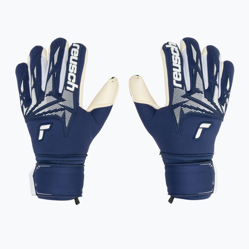 Mănuși de portar Reusch Attrakt Freegel Gold X Finger Support Junior premium blue/white 2
