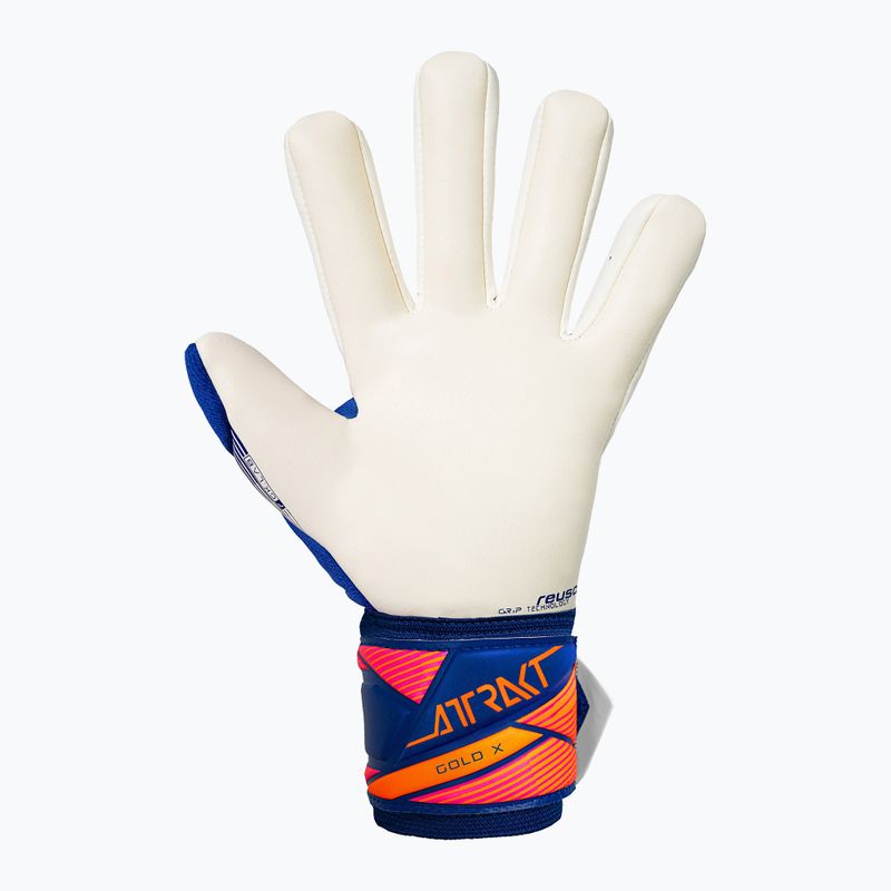 Mănuși de portar Reusch Attrakt Gold X NC sharp blue/white/shocking orange 3