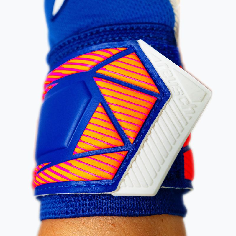 Mănuși de portar Reusch Attrakt Gold X NC sharp blue/white/shocking orange 7