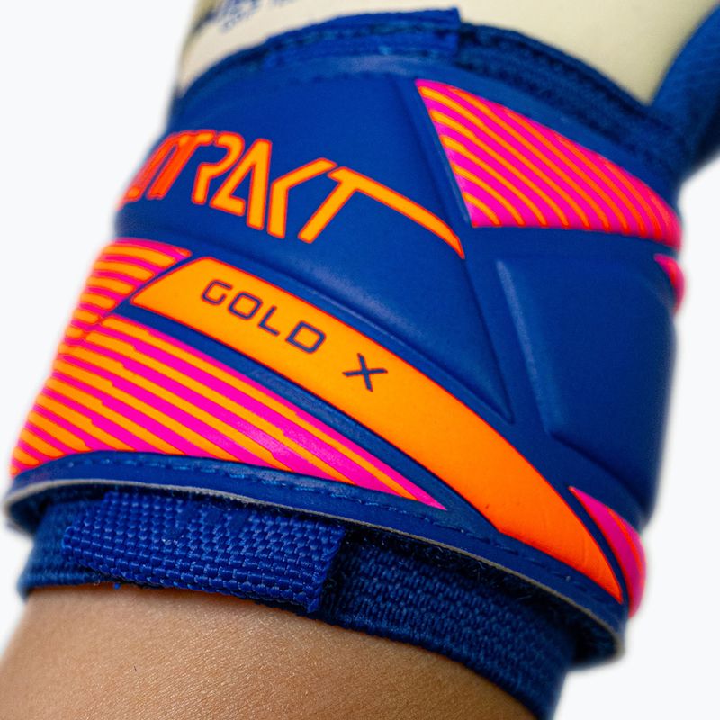 Mănuși de portar Reusch Attrakt Gold X NC sharp blue/white/shocking orange 8