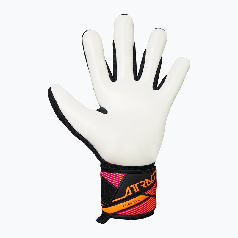 Mănuși de portar Reusch Attrakt Freegel Advance black/aqua blue/shocking orange 3