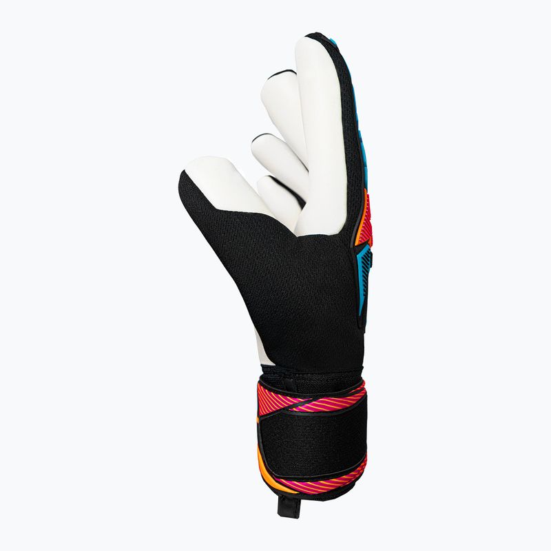 Mănuși de portar Reusch Attrakt Freegel Advance black/aqua blue/shocking orange 4