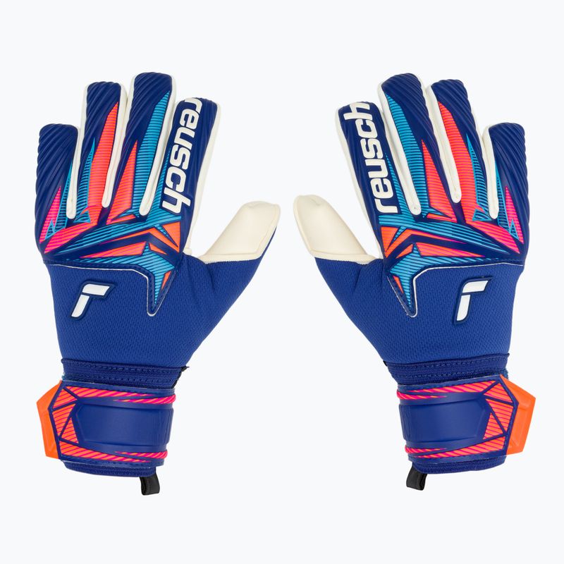 Mănuși de portar pentru copii Reusch Attrakt Gold X NC Junior sharp blue/white/shocking orange 2