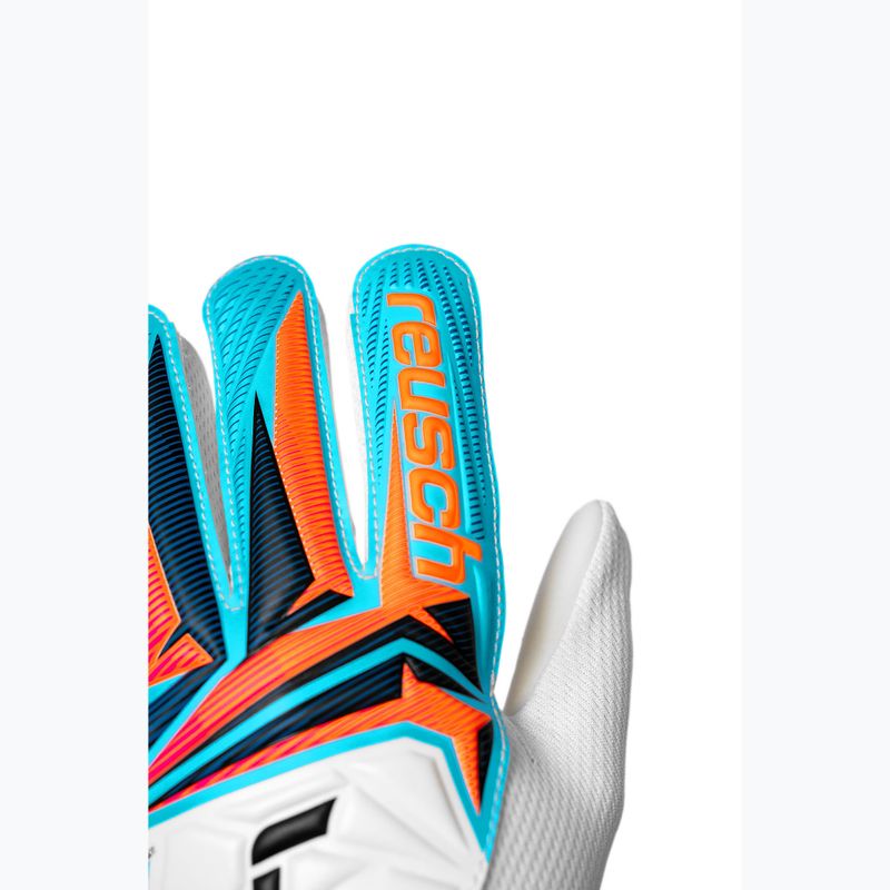 Mănuși de portar pentru copii Reusch Attrakt Starter Solid Junior white/light blue 5