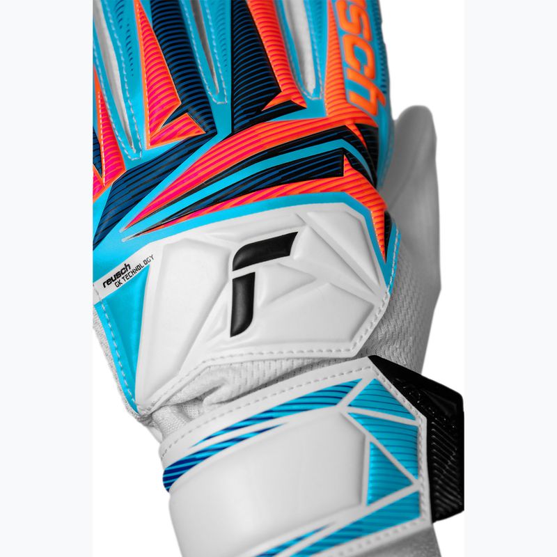 Mănuși de portar pentru copii Reusch Attrakt Starter Solid Junior white/light blue 6