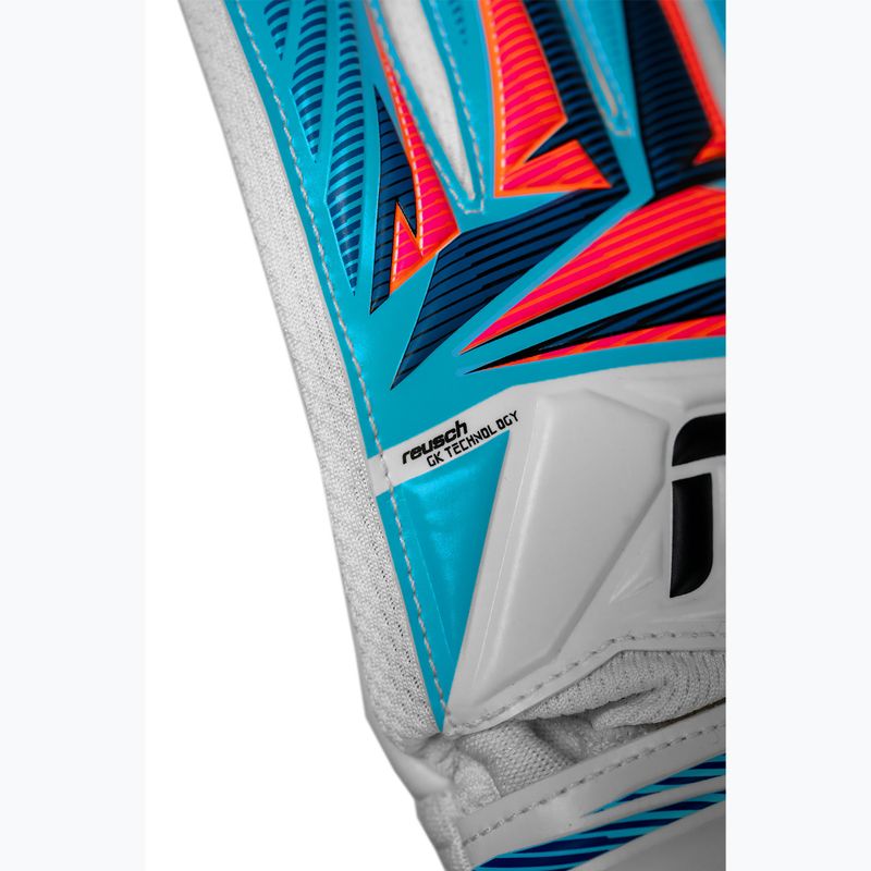 Mănuși de portar pentru copii Reusch Attrakt Starter Solid Junior white/light blue 7