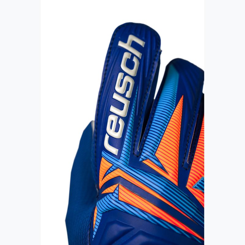 Mănuși de portar pentru copii Reusch Attrakt Starter Solid Junior sharp blue/white/shocking orange 5