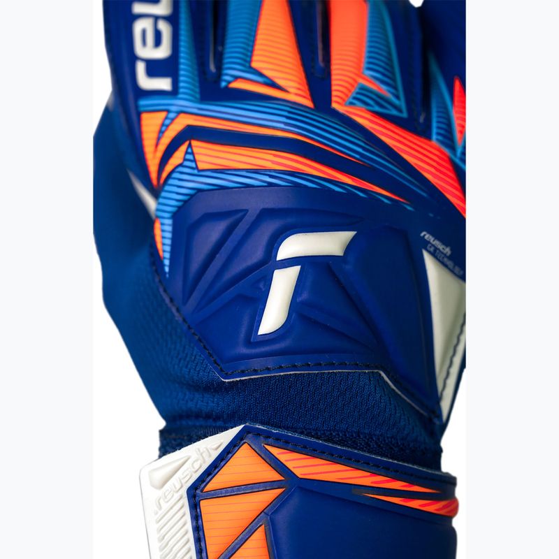 Mănuși de portar pentru copii Reusch Attrakt Starter Solid Junior sharp blue/white/shocking orange 6