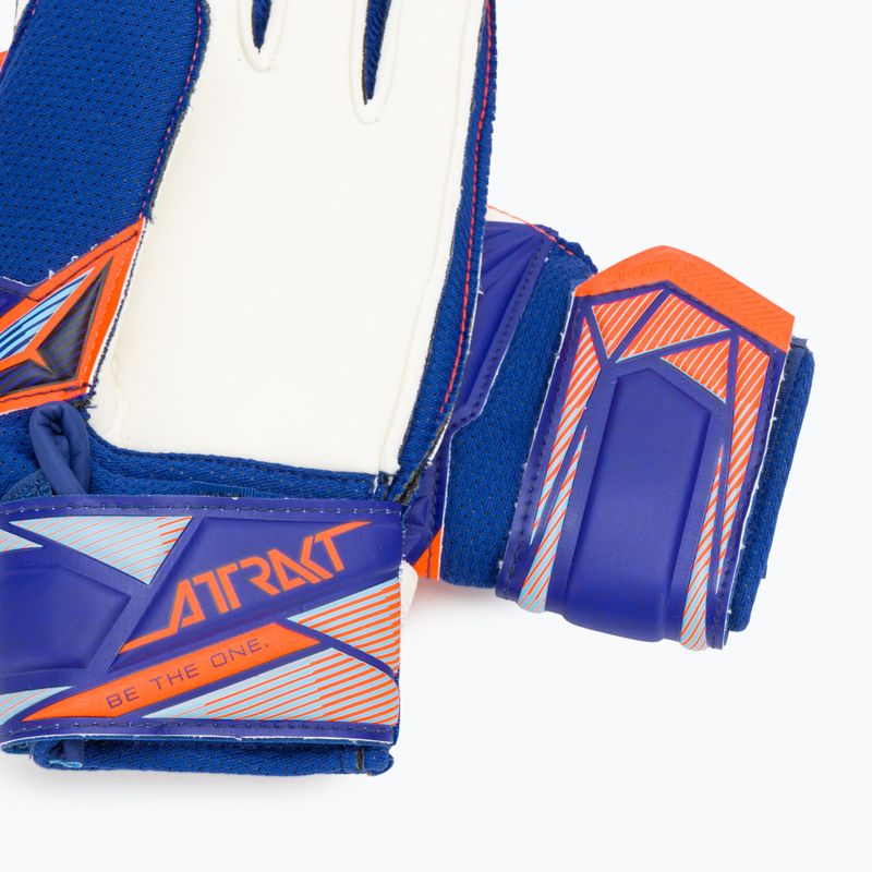 Mănuși de portar pentru copii Reusch Attrakt Solid Junior sharp blue/shocking orange 5