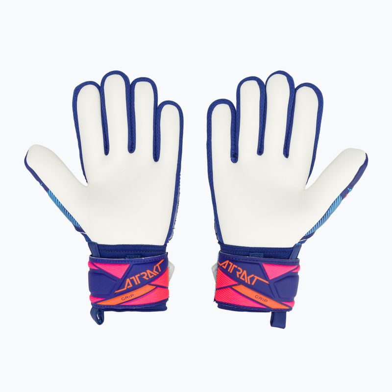 Mănuși de portar pentru copii Reusch Attrakt Grip Junior sharp blue/white/shocking orange 3