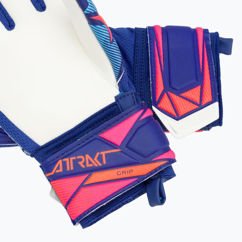 Mănuși de portar pentru copii Reusch Attrakt Grip Junior sharp blue/white/shocking orange 6
