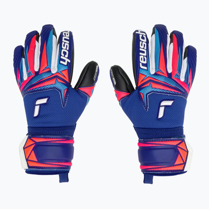 Mănuși de portar pentru copii Reusch Attrakt Infinity Evolution NC Junior sharp blue/shocking orange/black 2