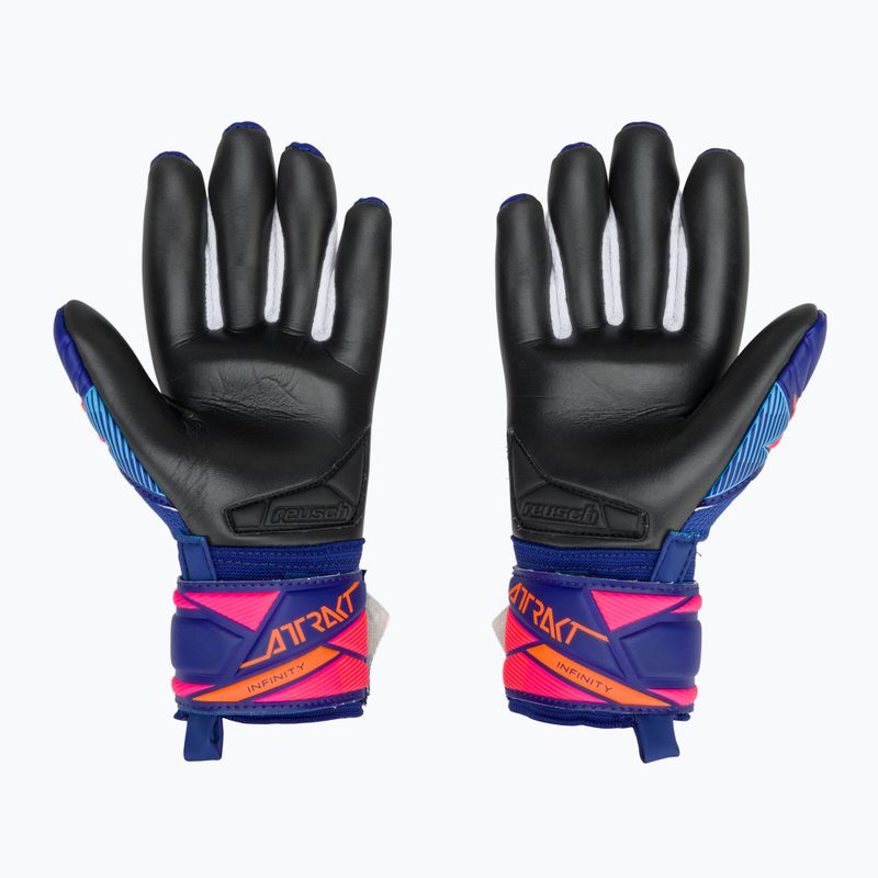 Mănuși de portar pentru copii Reusch Attrakt Infinity Evolution NC Junior sharp blue/shocking orange/black 3