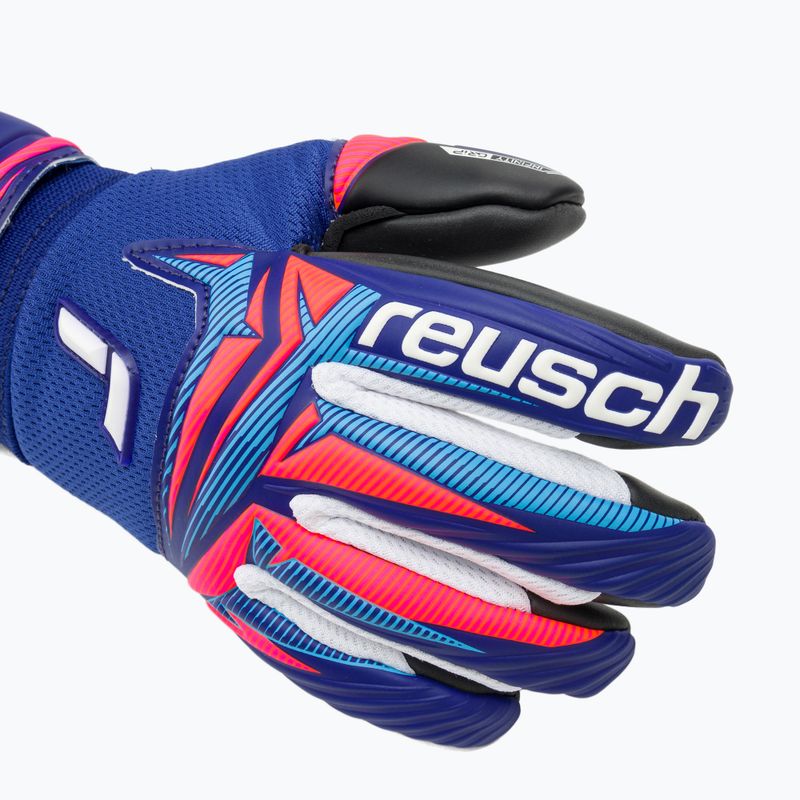 Mănuși de portar pentru copii Reusch Attrakt Infinity Evolution NC Junior sharp blue/shocking orange/black 4