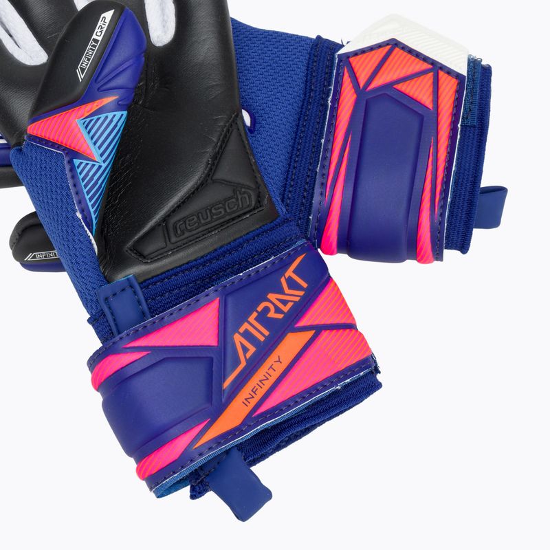 Mănuși de portar pentru copii Reusch Attrakt Infinity Evolution NC Junior sharp blue/shocking orange/black 6