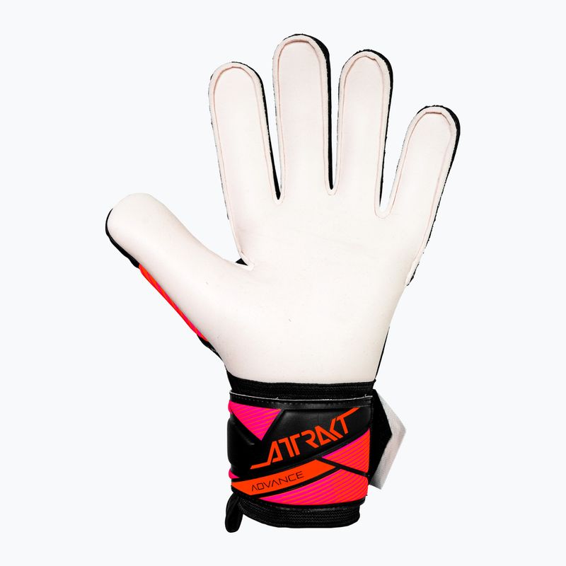 Mănuși de portar Reusch Attrakt Advance black/aqua blue/shocking orange 3