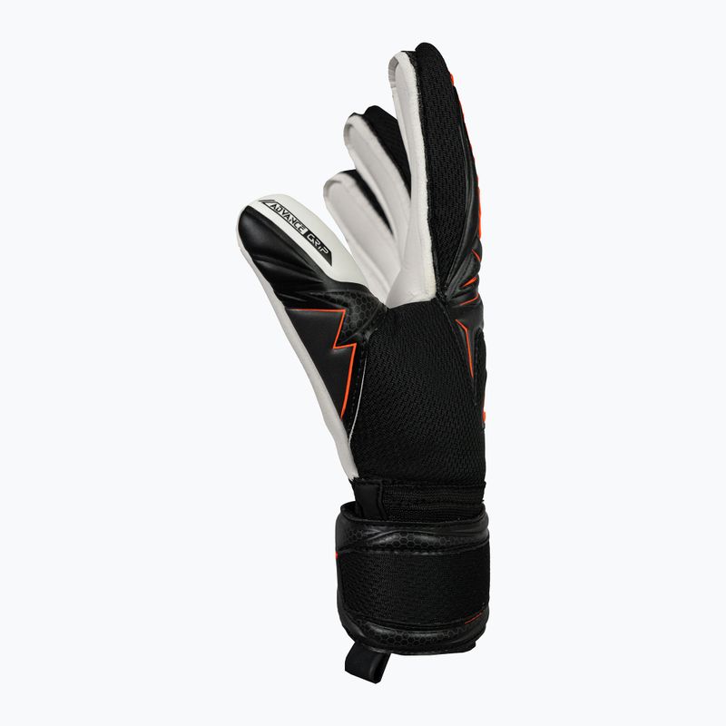 Mănuși de portar pentru copii Reusch Attrakt Advance Finger Support Junior black/shocking orange 4