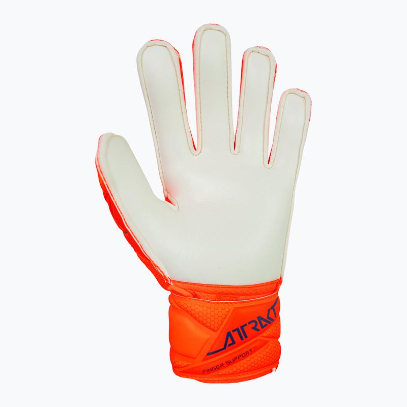 Mănuși de portar pentru copii Reusch Attrakt Solid Finger Support Junior shocking orange/blue 3