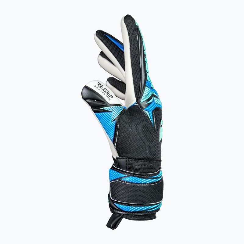 Mănuși de portar pentru copii Reusch Attrakt RE:GRIP NC Junior black/ocean light 5