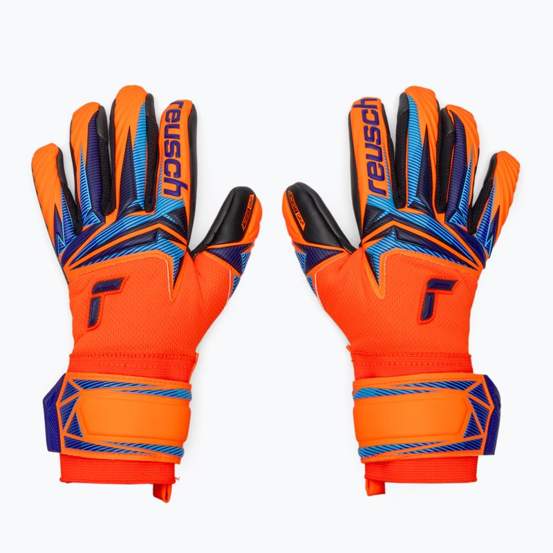 Mănuși de portar pentru copii Reusch Attrakt Infinity Evolution NC Junior shocking orange/blue/black 2