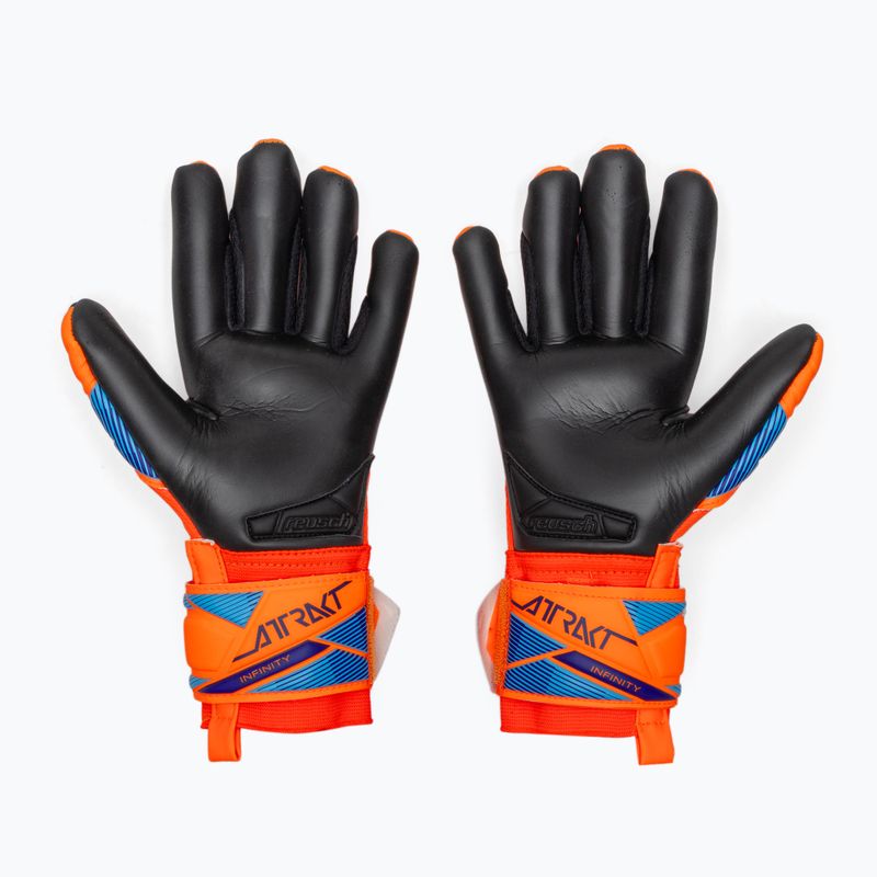 Mănuși de portar pentru copii Reusch Attrakt Infinity Evolution NC Junior shocking orange/blue/black 3