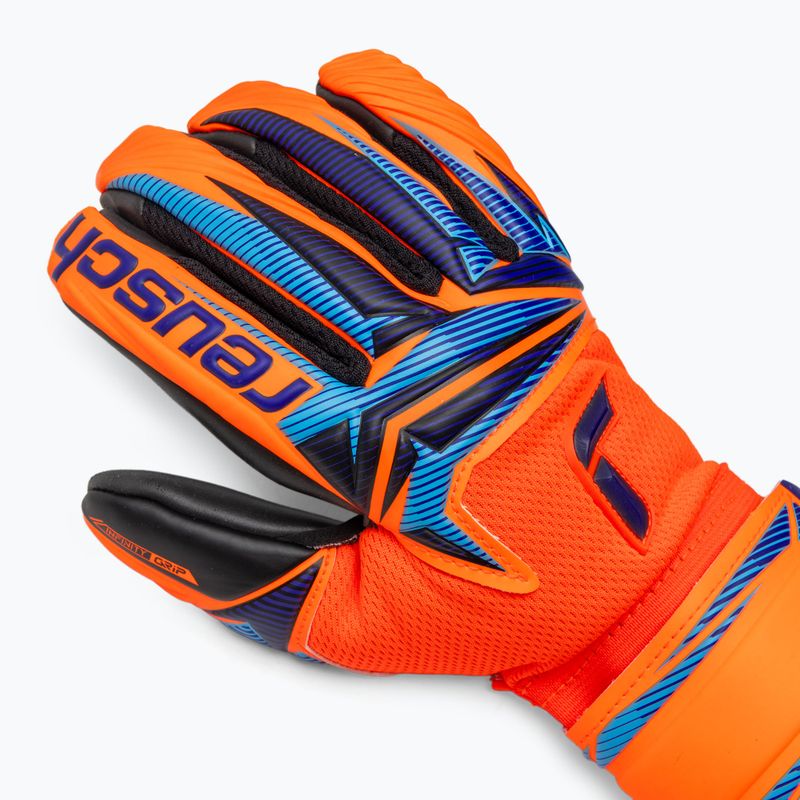 Mănuși de portar pentru copii Reusch Attrakt Infinity Evolution NC Junior shocking orange/blue/black 4