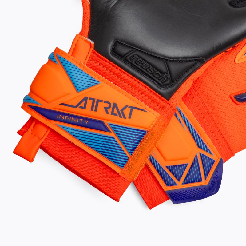 Mănuși de portar pentru copii Reusch Attrakt Infinity Evolution NC Junior shocking orange/blue/black 5
